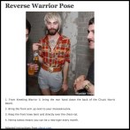 Look at that Fucking Hipster Hipster Yoga Reverse Warrior Pose copyright pictures